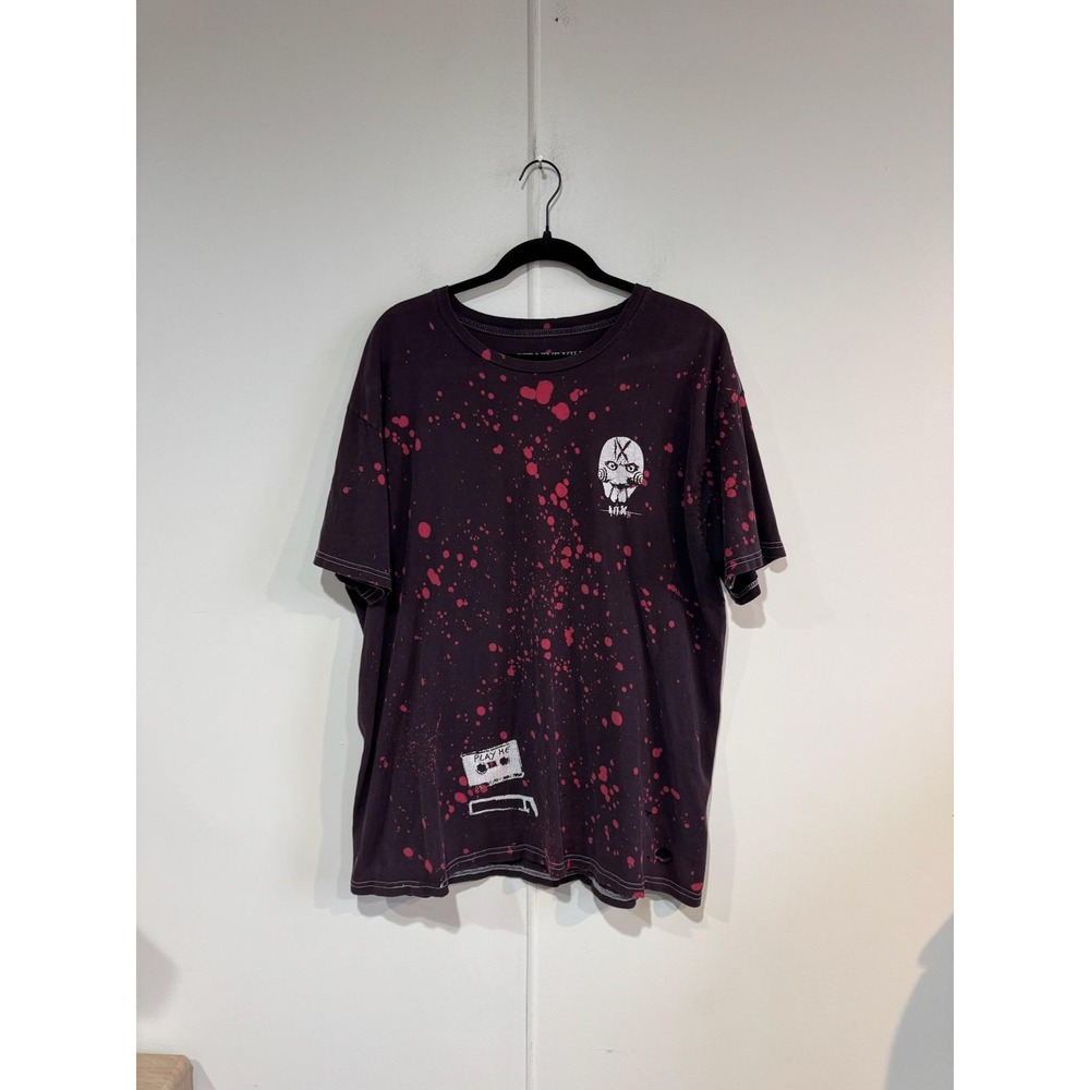 Ice Nine Kills Saw Shirt Mens XL Black Blood Splatter Horror Band Tee T-Shirt